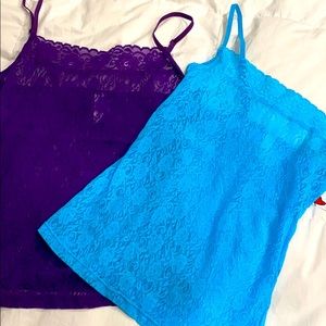NWT set of 2 lace tanks